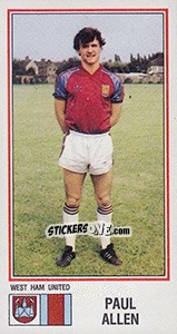 Cromo Paul Allen - UK Football 1982-1983 - Panini