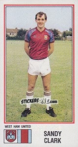 Figurina Sandy Clark - UK Football 1982-1983 - Panini