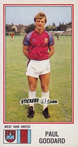 Sticker Paul Goddard - UK Football 1982-1983 - Panini
