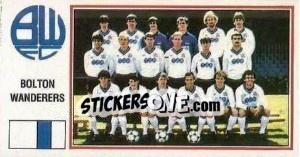 Sticker Bolton Wanderers Team - UK Football 1982-1983 n. 361 - Panini