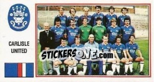 Sticker Carlisle United Team - UK Football 1982-1983 - Panini