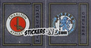 Sticker CharltonAthletic/Chelsea Badge - UK Football 1982-1983 - Panini