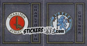 Sticker CharltonAthletic/Chelsea Badge - UK Football 1982-1983 n. 366 - Panini