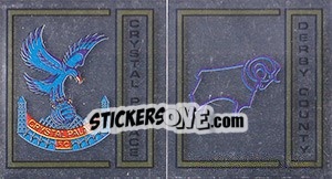 Sticker Crystal Palace/Derby County Badge - UK Football 1982-1983 n. 369 - Panini