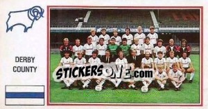 Cromo Derby County Team - UK Football 1982-1983 - Panini