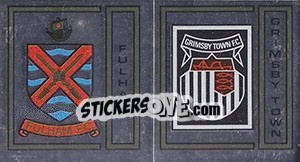 Sticker Fulham/Grimsby Town Badge - UK Football 1982-1983 - Panini