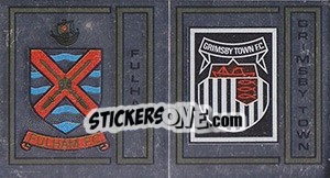 Sticker Fulham/Grimsby Town Badge - UK Football 1982-1983 n. 372 - Panini