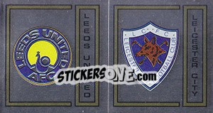 Sticker Leeds United/Leicester City Badge - UK Football 1982-1983 - Panini