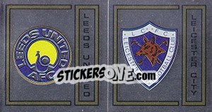 Sticker Leeds United/Leicester City Badge - UK Football 1982-1983 n. 375 - Panini