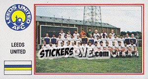 Sticker Leeds United Team - UK Football 1982-1983 - Panini