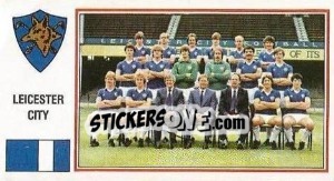 Sticker Leicester City Team - UK Football 1982-1983 - Panini