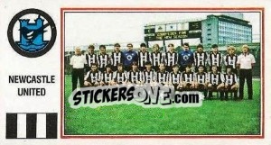 Sticker Newcastle United Team - UK Football 1982-1983 - Panini