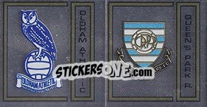 Cromo Oldham Athletic/Queen's Park Rangers Badge