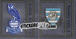 Sticker Oldham Athletic/Queen's Park Rangers Badge - UK Football 1982-1983 n. 381 - Panini