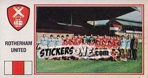 Cromo Rotherham United Team - UK Football 1982-1983 - Panini