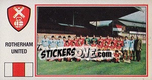 Sticker Rotherham United Team - UK Football 1982-1983 n. 385 - Panini