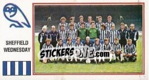 Figurina Sheffield Wednesday Team - UK Football 1982-1983 - Panini