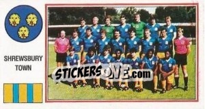 Sticker Shrewsbury Town Team - UK Football 1982-1983 - Panini