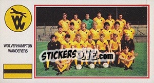 Sticker Wolverhampton Wanderers Team - UK Football 1982-1983 n. 389 - Panini