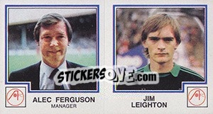 Sticker Alec Ferguson / Jim Leighton - UK Football 1982-1983 n. 392 - Panini
