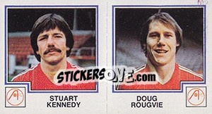 Sticker Stuart Kennedy / Doug Rougvie - UK Football 1982-1983 n. 393 - Panini