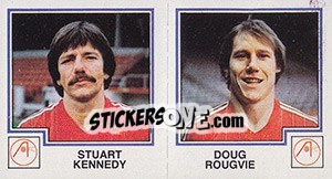 Cromo Stuart Kennedy / Doug Rougvie - UK Football 1982-1983 - Panini