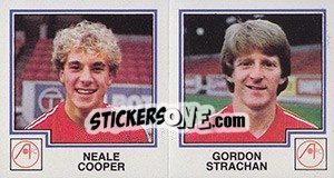 Figurina Neale Cooper / Gordon Strachan - UK Football 1982-1983 - Panini