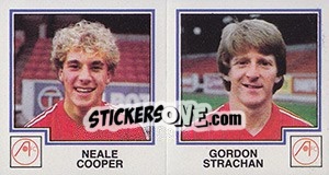 Sticker Neale Cooper / Gordon Strachan - UK Football 1982-1983 n. 395 - Panini
