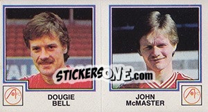 Figurina Dougie Bell / John MaMaster - UK Football 1982-1983 n. 396 - Panini
