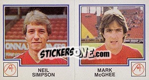 Cromo Neil Simpson / Mark McGhee - UK Football 1982-1983 - Panini