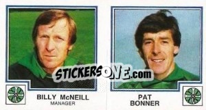 Sticker Billy McNeill / Pat Bonner - UK Football 1982-1983 - Panini