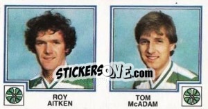 Sticker Roy Aitken / Tom McAdam - UK Football 1982-1983 - Panini