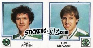 Sticker Roy Aitken / Tom McAdam - UK Football 1982-1983 n. 402 - Panini