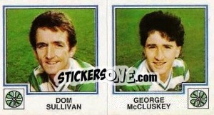 Cromo Dom Sullivan / GeorgeMcCluskey - UK Football 1982-1983 - Panini