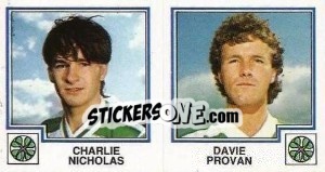 Sticker Charlie Nicholas / Davie Provan - UK Football 1982-1983 - Panini