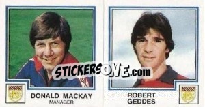 Sticker Donald Mackay / Robert Geddes - UK Football 1982-1983 n. 410 - Panini