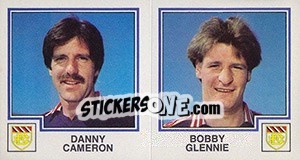 Figurina Danny Cameron / Bobby Glennie - UK Football 1982-1983 - Panini