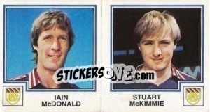Cromo Iain McDonald / Stuart McKimmie - UK Football 1982-1983 - Panini