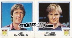 Figurina Iain McDonald / Stuart McKimmie - UK Football 1982-1983 n. 412 - Panini