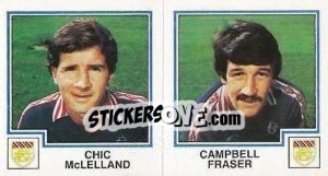 Sticker Chic McLelland / Campbell Fraser - UK Football 1982-1983 n. 413 - Panini