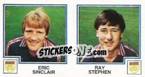 Figurina Eric Sinclair / Ray Stephen - UK Football 1982-1983 n. 416 - Panini