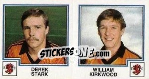 Sticker Derek Stark / William Kirkwood - UK Football 1982-1983 - Panini