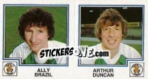 Sticker Ally Brazil / arthur Duncan - UK Football 1982-1983 - Panini