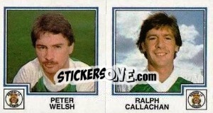 Cromo Peter Welsh / Ralph Callachan - UK Football 1982-1983 - Panini