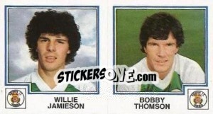 Sticker Willie Jamieson / bobby Thompson - UK Football 1982-1983 - Panini