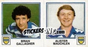 Sticker Brian Gallagher / alister Mauchlen - UK Football 1982-1983 - Panini