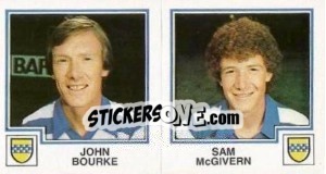 Sticker John Bourke / Sam McGivern - UK Football 1982-1983 - Panini