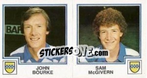 Figurina John Bourke / Sam McGivern - UK Football 1982-1983 n. 443 - Panini