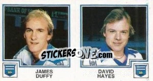 Sticker James Duffy / David Hayes - UK Football 1982-1983 - Panini
