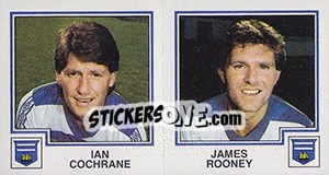 Figurina Ian Cochrane / James Rooney - UK Football 1982-1983 n. 449 - Panini